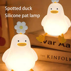 Cute Flower Duck Phone Holder Night Lamp