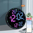 WiFiTime Clock - Smart LED Wall Clock with Calendar