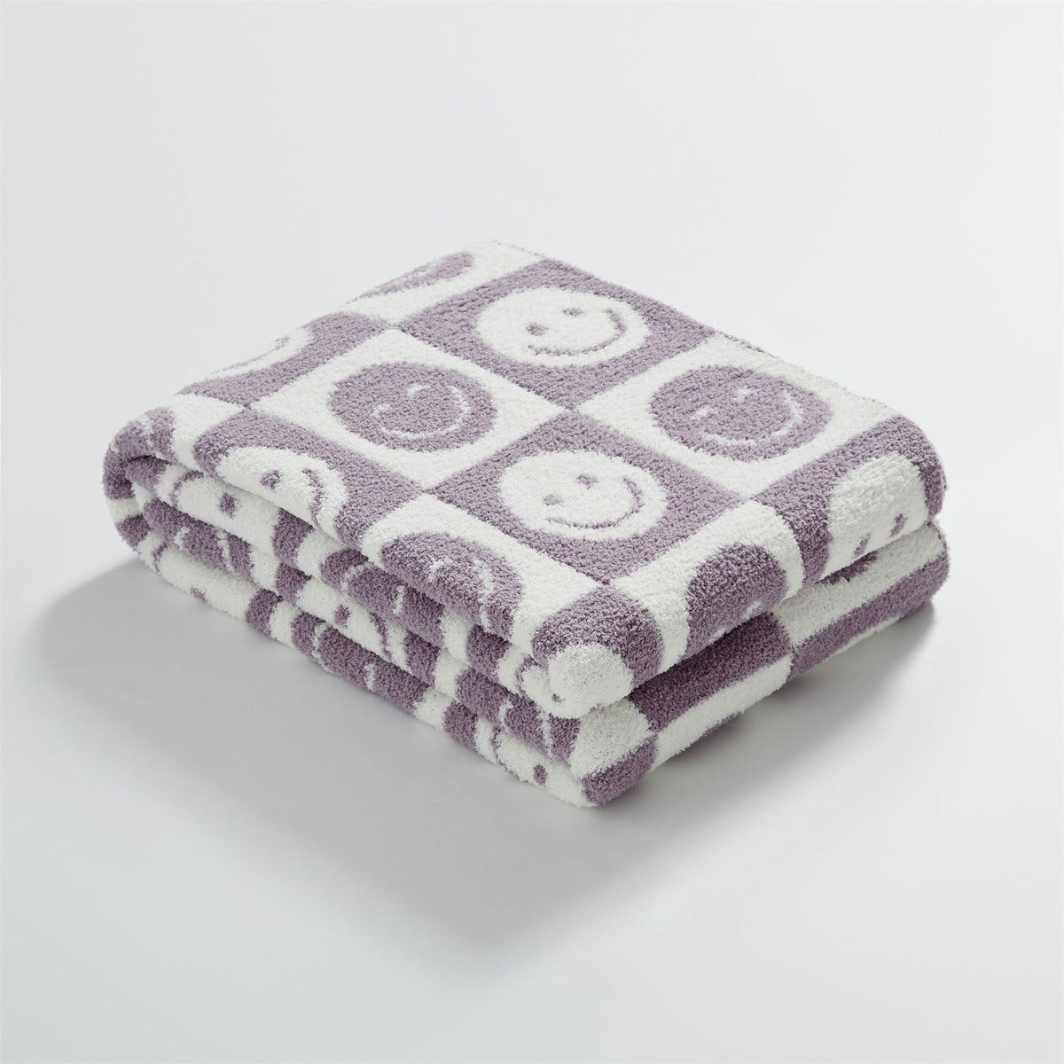 Smiley Checkered Blanket
