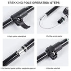 Foldable trekking poles for hiking & outdoor adventures
