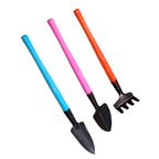 Florinita 3-piece Mini Garden Tool Set | Hand Trowel, Rake & Shovel | For Houseplants & Bonsai | 22 cm Length