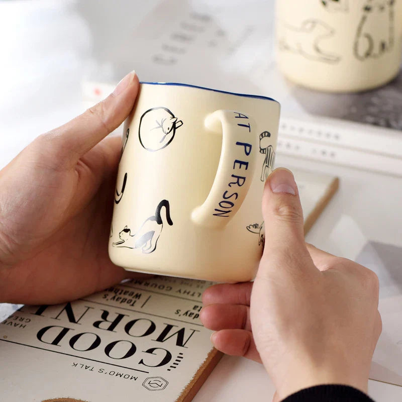 Are you a cat or a dog person coffee mug