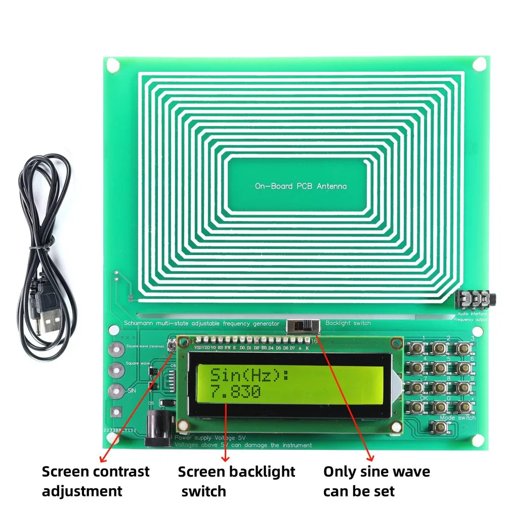 Schumann resonance frequency wave generator