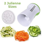 VeggiTwist Spiral Cutter | For Vegetables & Cheese | Manual & Compact | Stainless Steel & BPA-free Plastic