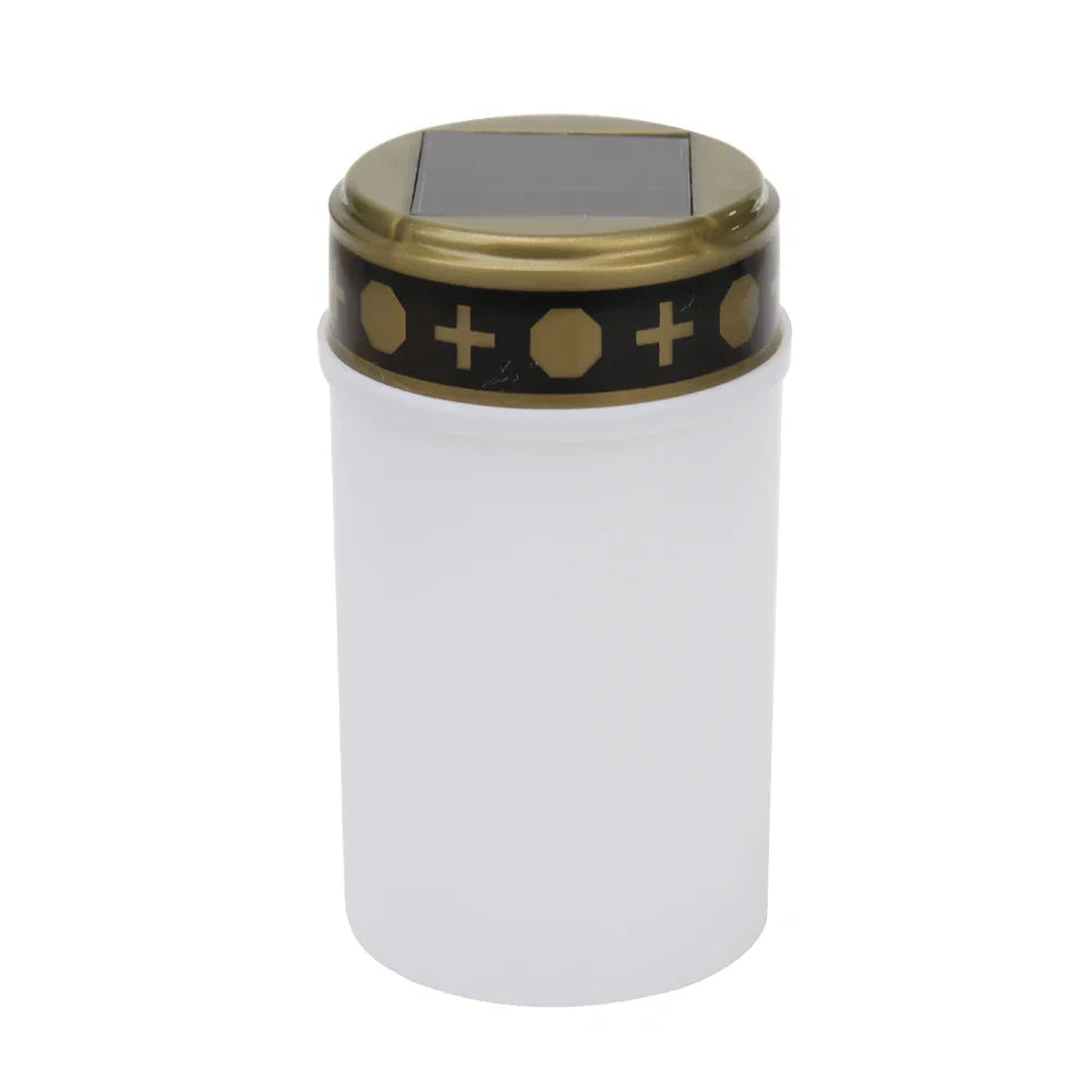 Memolux Eternis Solar Grablicht LED | Flickering Candle Look | Waterproof & Rechargeable | 12 cm High