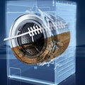 Washing Machine Crevice Cleaning Brush with Flexible Nylon Bristles