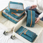 Packavio Travel Organizer Set 7-piece | Suitcase Bags for Clothes & Shoes | Space-saving & Water-repellent