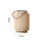 Imitation Bamboo LED Candle Lantern
