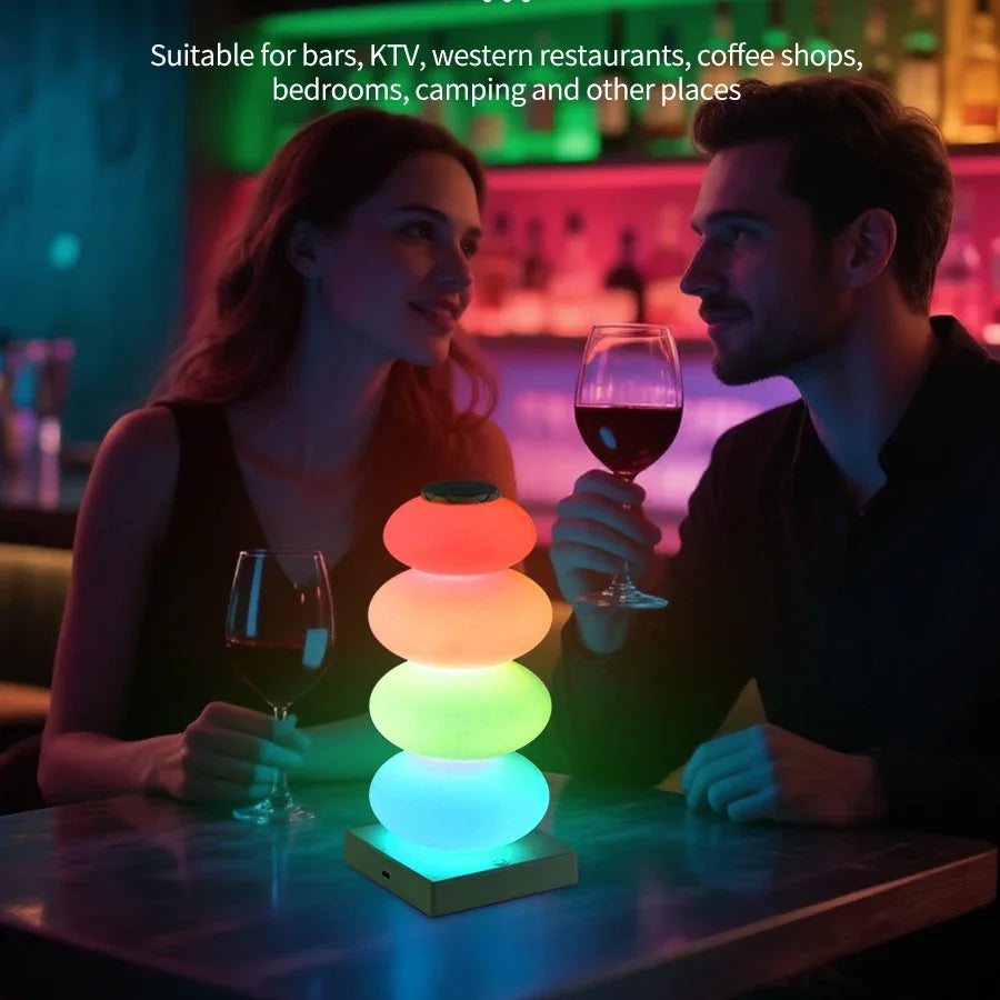 AuraGlow LED table lamp | 16 RGB colors & warm white | Touch dimming | USB operation | 3W