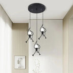 Cheerful Doll-Shaped Adjustable Pendant Light