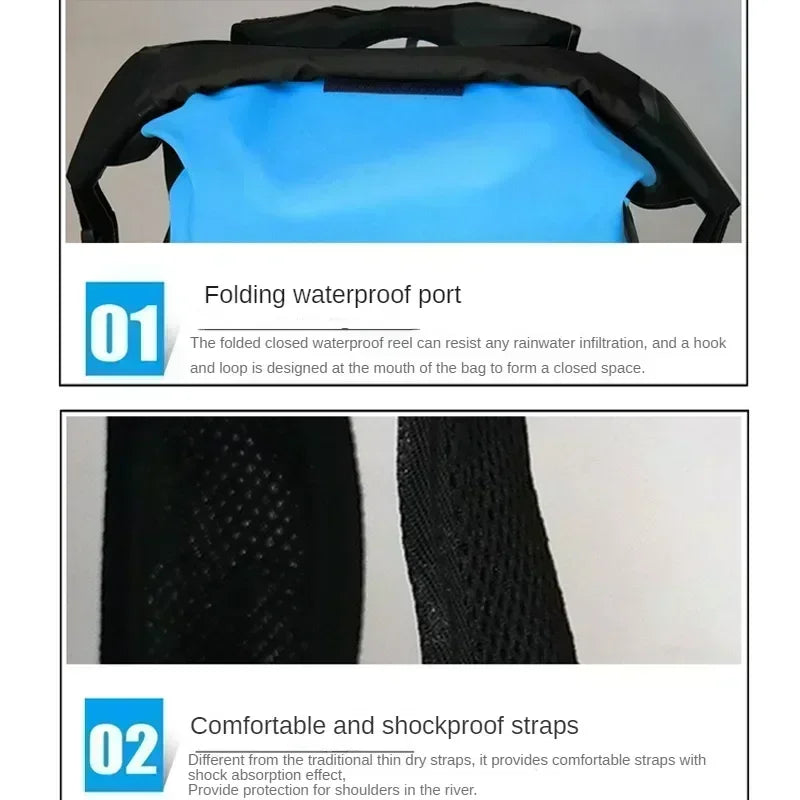 Waterproof Backpack AquaDryX 25L | Floating Dry Bag | Rolltop & Breathable | Ideal for Kayaking, Trekking & Outdoor