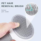 FellFreund Fur Brush for Dogs & Cats | Self-Cleaning | Gentle Grooming & Hair Removal