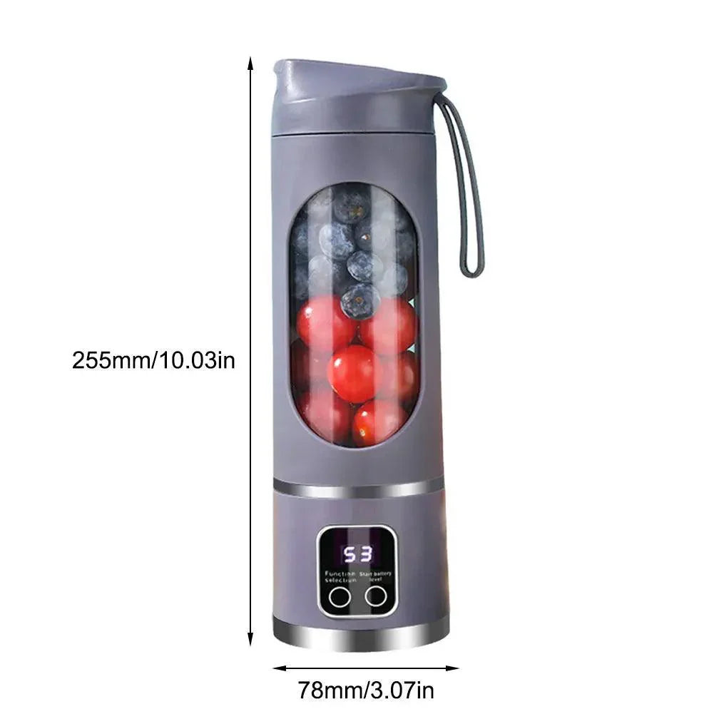 Portable juicer for fresh juices on the go and at home