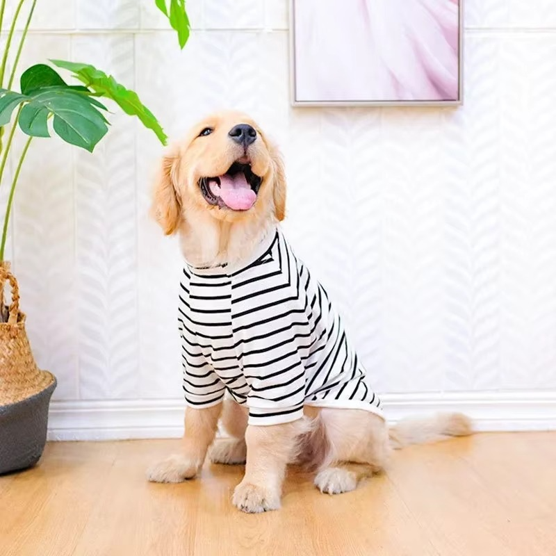 Cotton Summer T-Shirt for Large Dogs – Breathable Tee for Golden Retrievers, Huskies, Labradors, Corgis and More