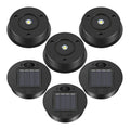 Solaverna 6-piece set solar replacement lids for garden lanterns | Ø 7 cm | LED lights with solar panel | Waterproof & Automatic