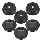 Solaverna 6-piece set solar replacement lids for garden lanterns | Ø 7 cm | LED lights with solar panel | Waterproof & Automatic