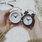 Cute Rabbit Ears Loud Twin Bell Alarm Clock for Heavy Sleepers