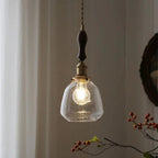 NostalgiaLuxe - Elegant vintage glass lamp - Sophisticated ambiance guaranteed