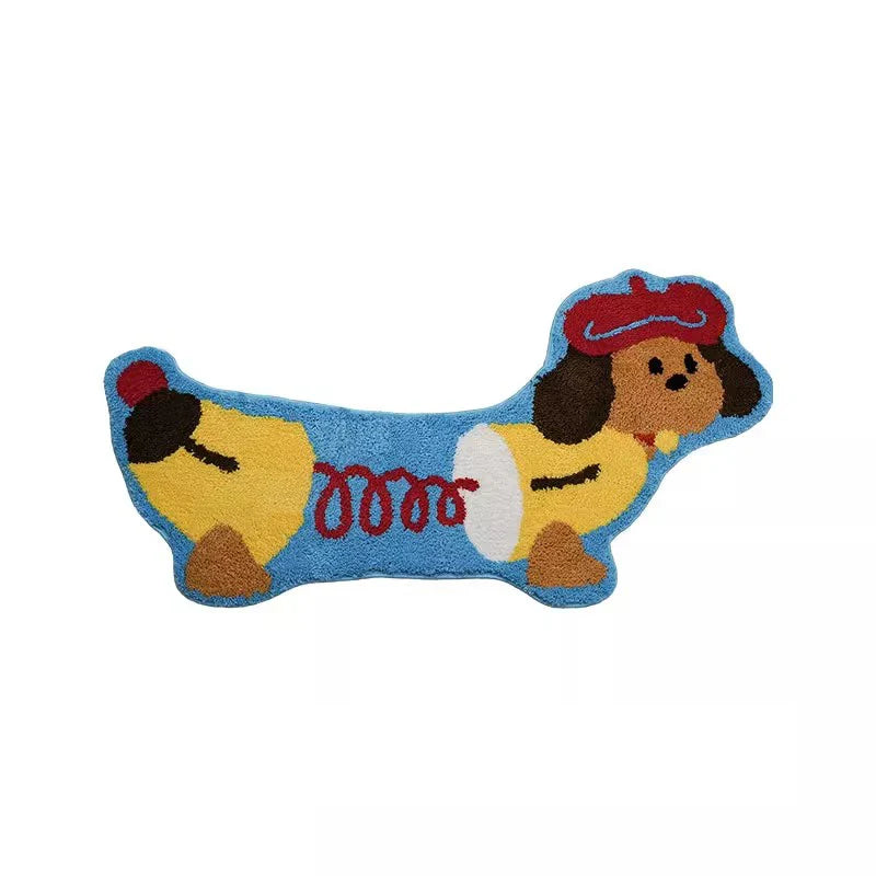 Accordion Dachshund Long Rug
