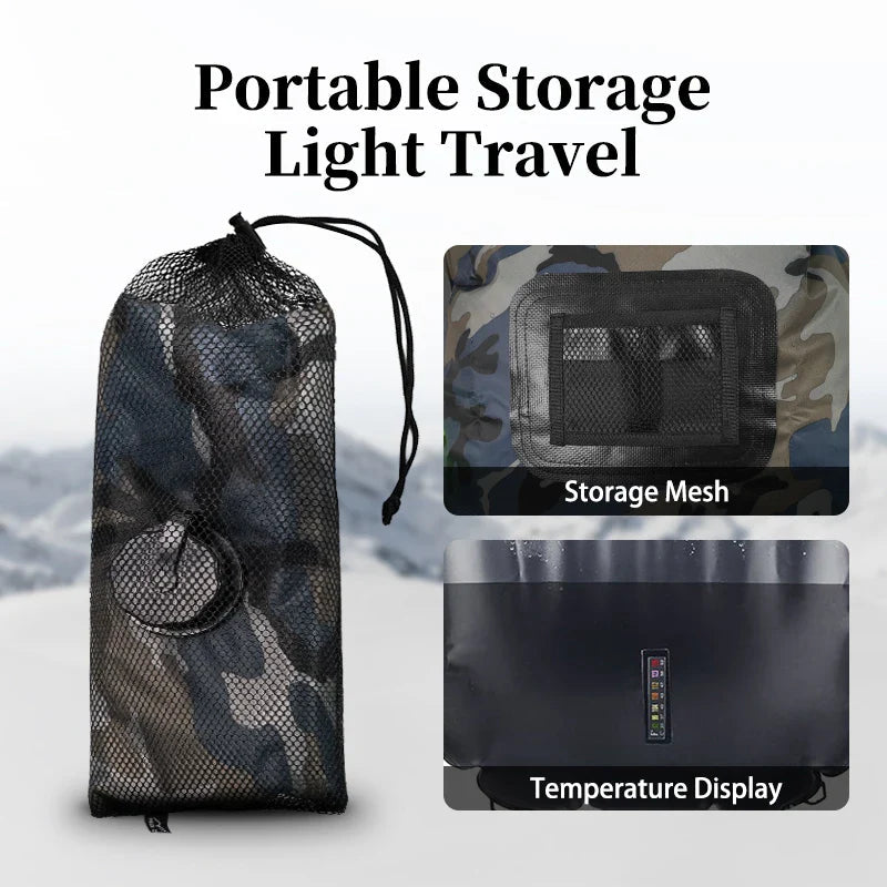 Solar shower SunFlow | 20L capacity | Portable & self-heating | With shower head & hose