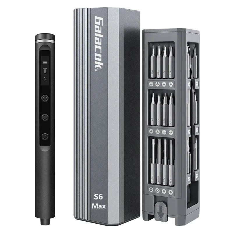 Precision Electric Screwdriver with 5 Torque Settings and LED Light
