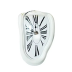 Surreal Melting Wall Clock – Distorted Dali-Inspired Timepiece for Home & Garden