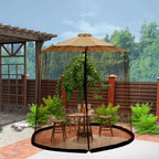Mosquito net for sun umbrellas up to 4 m – Adjustable & with zipper