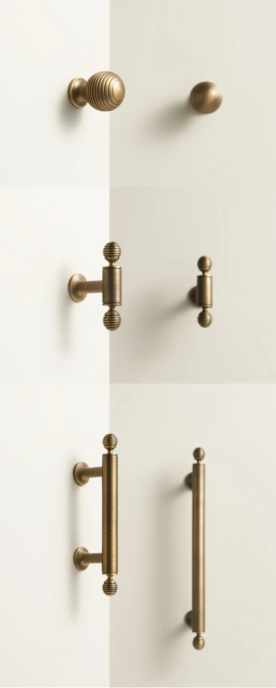BrassElegance Solid Brass Antique T-Griff