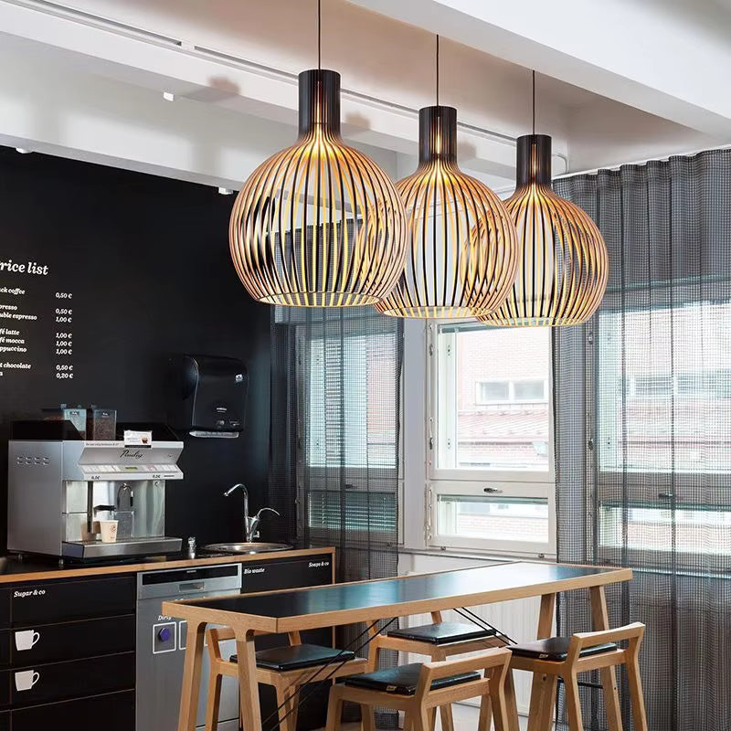 Natura Orb Bamboo Pendant Lamp – Handmade Hanging Lamp