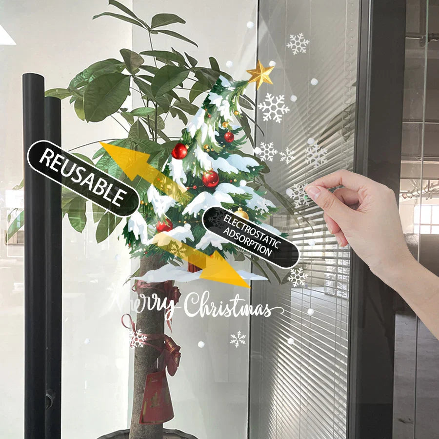 Merry Glow 3D Christmas Tree Sticker
