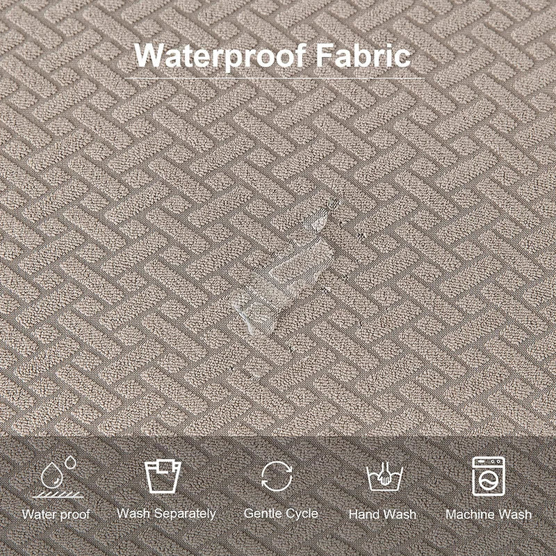 CasaLino | Waterproof Chair Seat Covers | Elastic & Washable | Checked Design | 4 Variants | For Kitchen & Dining Room