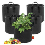 Felt plant sack with carrying handles – Breathable and durable for garden plants and flowers