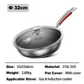 Safe Cook Nonstick Antibacterial Stainless Steel Pan