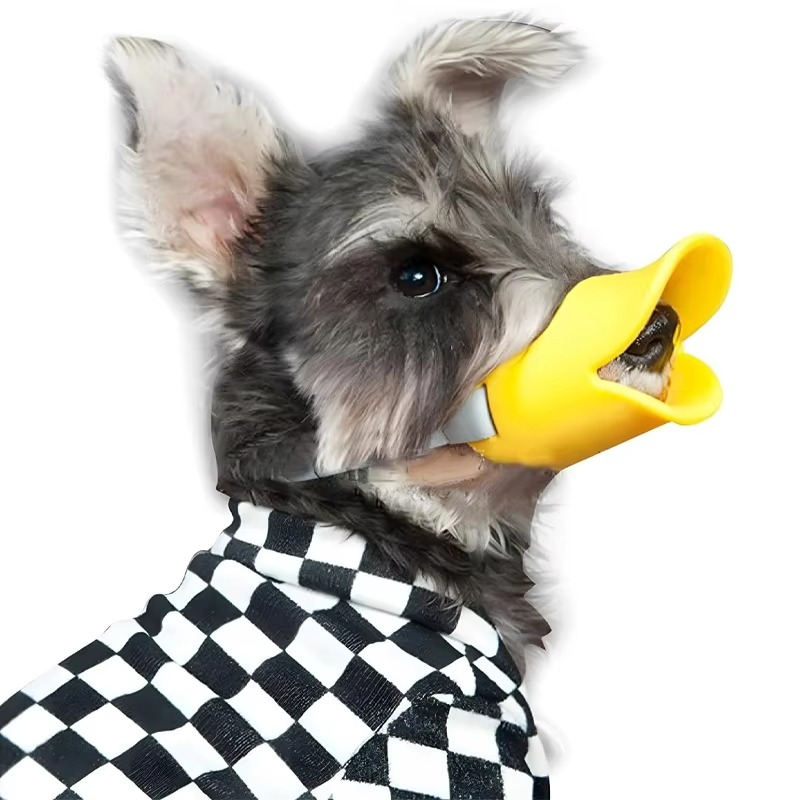 Adjustable Silicone Duckbill Dog Muzzle for Small and Large Dogs