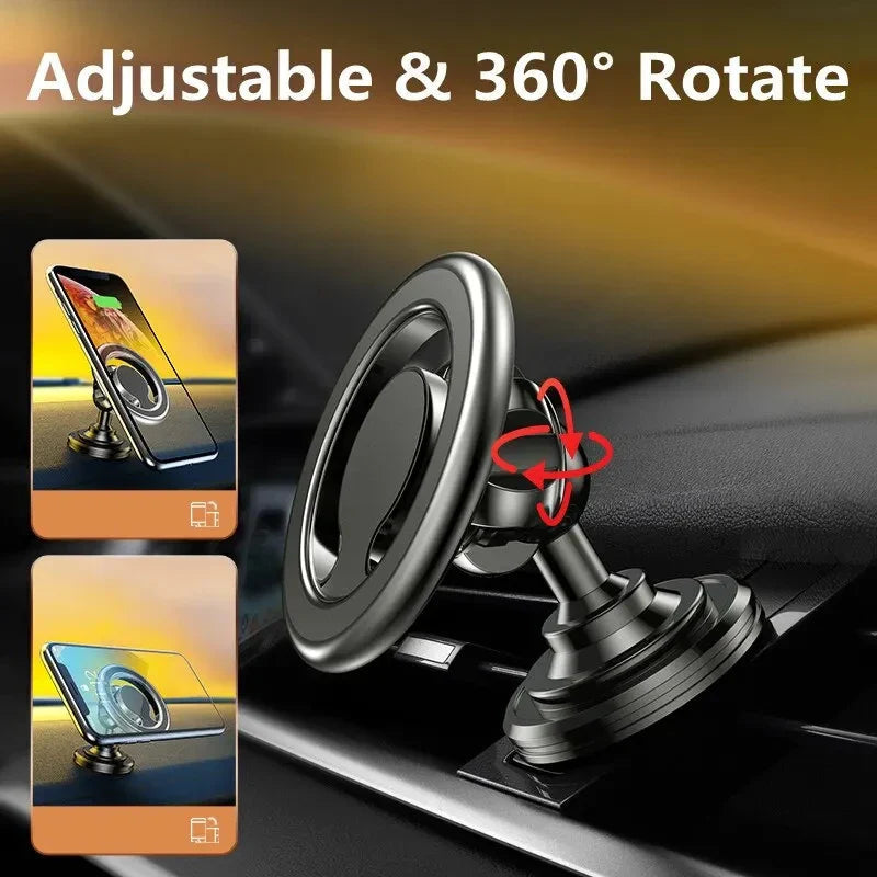 MagnoGrip AutoMount Magnetic Phone Holder for Car | 360° Rotatable | Strong Hold for iPhone, Samsung & Co.