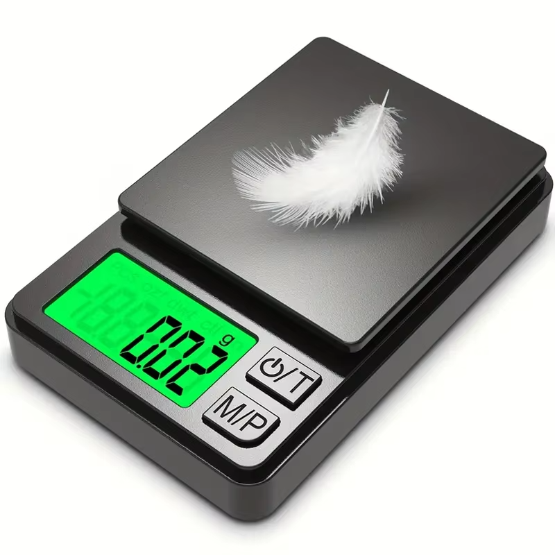 Pocket Digital Precision Scale with Backlit LCD - Compact Gram Scale for Jewelry, Food, Coins, and Travel