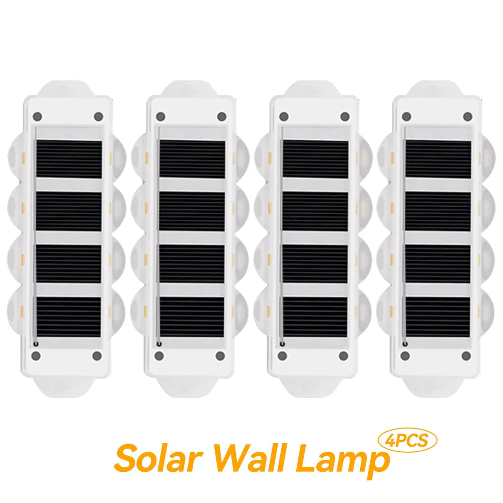Solar Wall Lights Solavine | Warm White Light | IP44 Weatherproof | For Fence, Terrace & Garden | 8 Hours Light Duration
