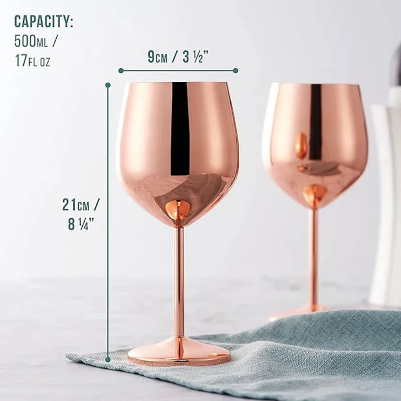 Stainless Steel Glasses (Set of 6)