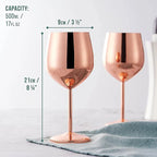 Stainless Steel Glasses (Set of 6)