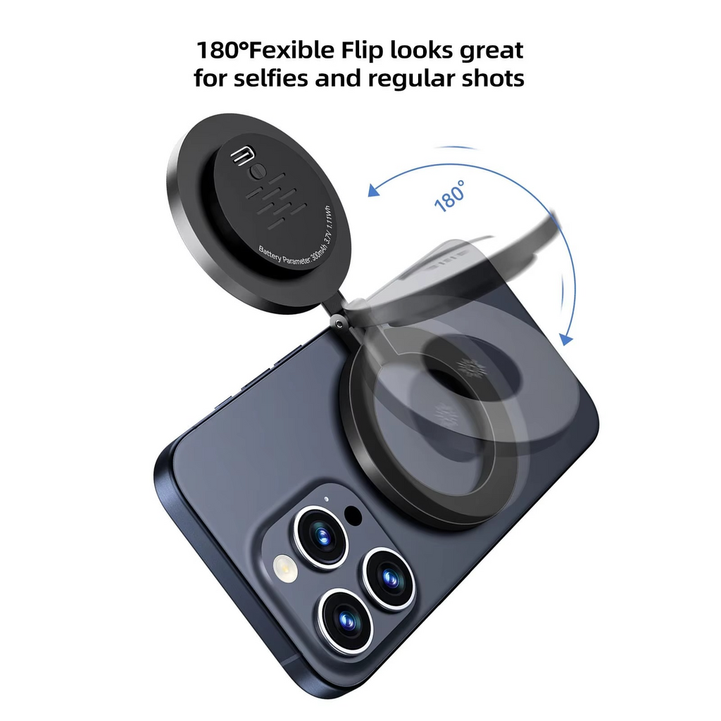 Mini Magnetic Selfie Ring Light - Pocket Clip-On LED Light