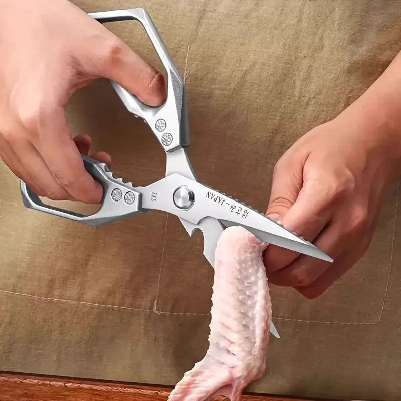 Multifunctional kitchen scissors | Stainless steel SK5 | For meat, fish & vegetables | Ergonomic handle