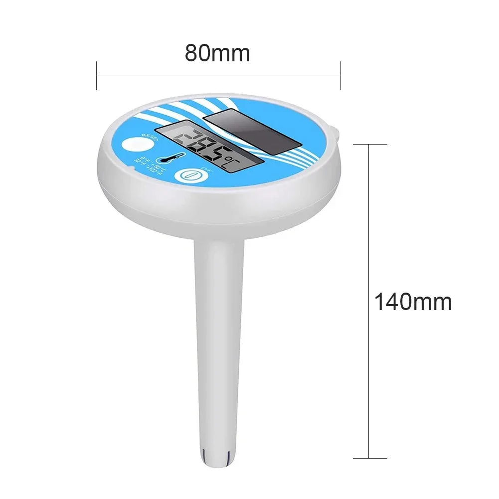 THERMAFLOAT Pool thermometer | Floating water thermometer for pool & hot tub | Temperature display 0–50 °C | Shatterproof & weatherproof