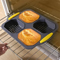 Bunello Burger Mold | Silicone Baking Mold for Buns | Non-Stick & Heat Resistant | 6-Piece Mold