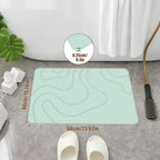 Drysera Bath Mat | Bath Mat Stone Look | Quick Drying & Non-Slip | 40 × 60 cm | Diatomite & Rubber