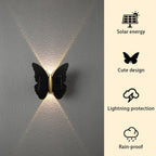 Lumora FlyGlow Solar Wall Light Butterfly | With Motion Sensor & Auto On/Off | IP65 Waterproof | For Garden & Entrance