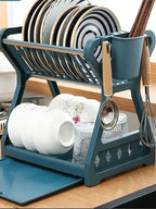 Foldable dish organizer – Practical draining rack for dishes, space-saving and easy to clean, perfect for modern kitchens and small spaces