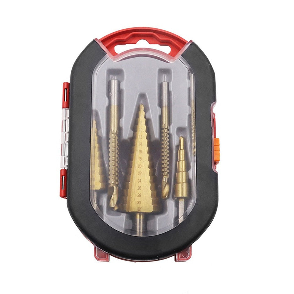6-piece Titanium Drill Bit Set | For precise drilling through metal, wood, and other materials