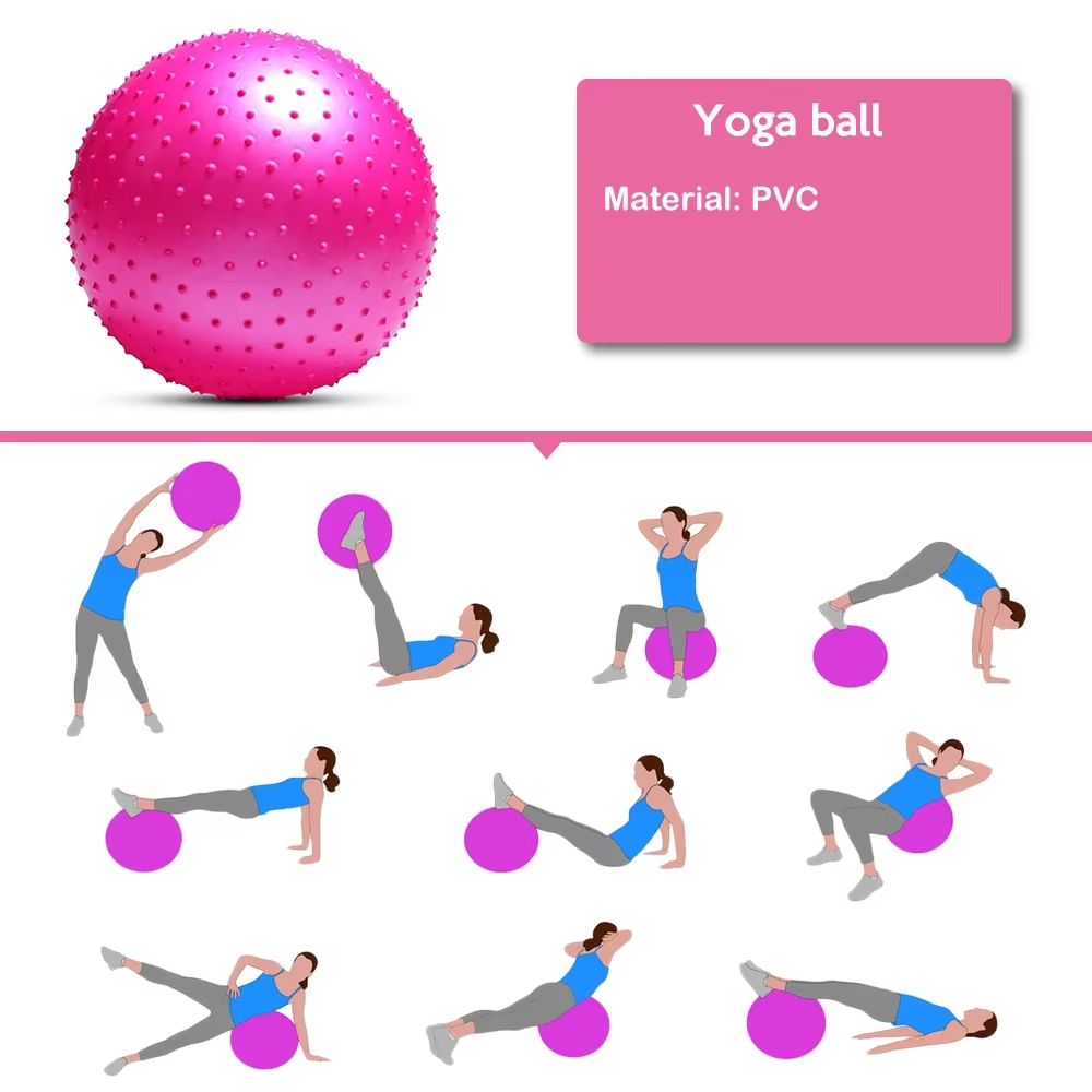 PVC Exercise Ball for Home Gym and Pilates Stability Training