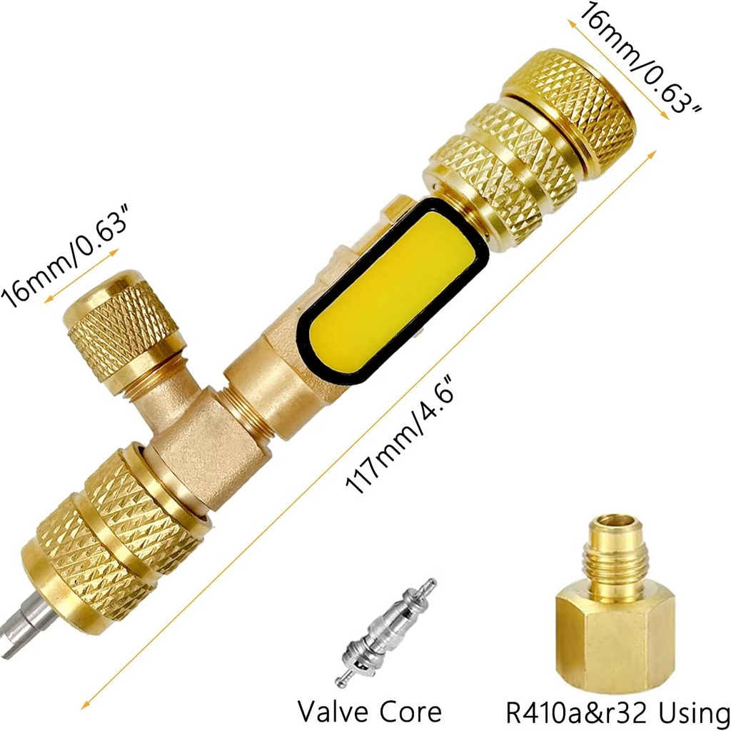 Dual-Size HVAC Valve Core Remover & Installer Tool