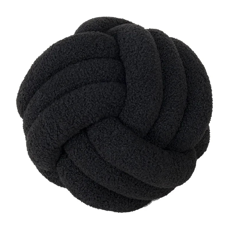 Boucle Rope Knot Ball Cushion